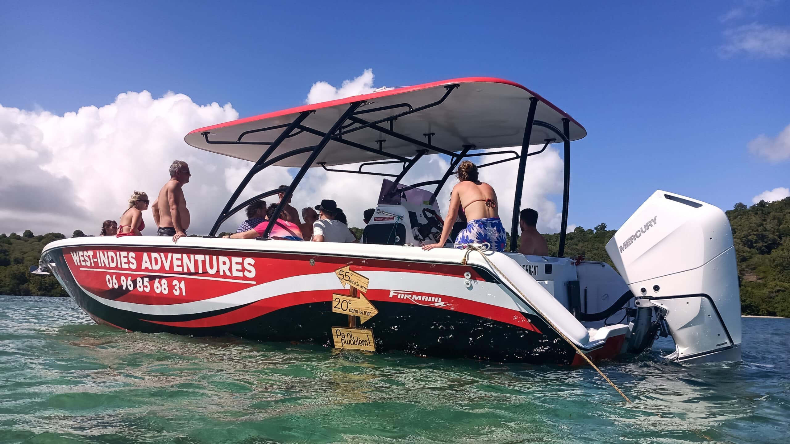 Bateau West-Indies Adventures baignoire de Joséphine balade en mer