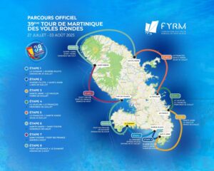 Etapes du Tour des Yoles de Martinique 2025